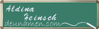Aldina Heinsch Visitenkarte